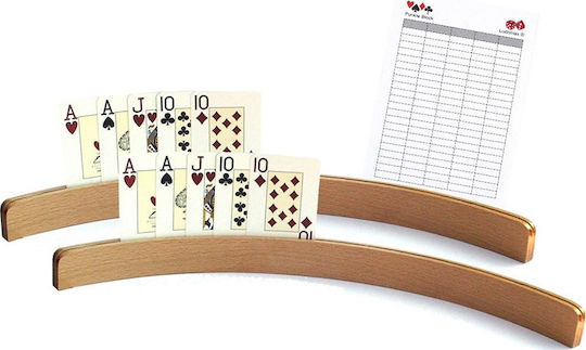 Card Deck Holder Wooden Brown 50x3cm 1pcs