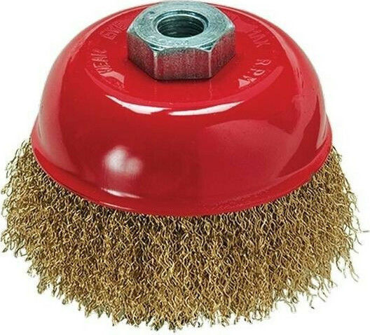 MTX 57649 Drahtbürste Glocke für Winkelschleifer 100mm Μ14