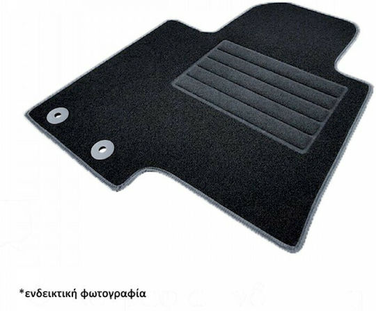 Cik Σετ Μπροστινά και Πίσω Πατάκια 4τμχ για Jeep Wrangler 2019+ Μαύρα