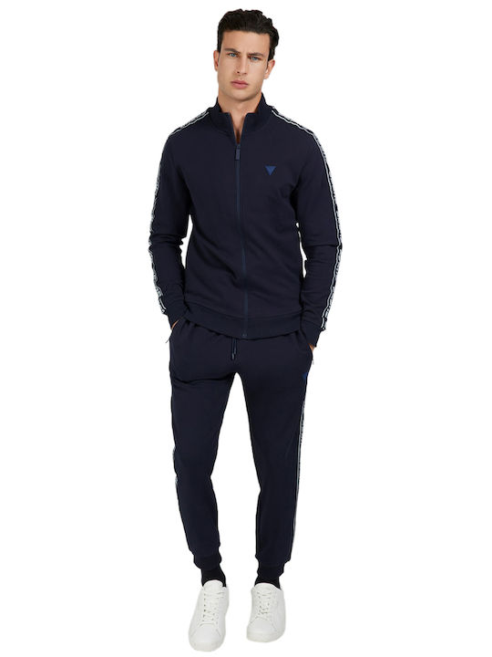 Guess Men's Sweatpants with Rubber Navy Blue