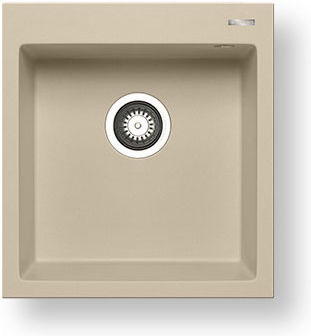 Pyramis Istros 1B 070108011 Drop-In Spüle aus Verbundgranulat B46xT50cm Ivory