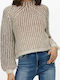 Only Damen Langarm Pullover Braun