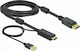 DeLock Кабел DisplayPort мъжки - HDMI мъжки 3м Черен (85965)