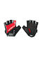 Force Grip 5 Κοντά Γάντια Ποδηλασίας Ενηλίκων με Gel Κόκκινα