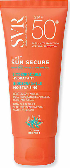SVR Laboratoire Dermatologique Sun Secure Milk Cremă Antisolară Waterproof Pentru Corp SPF50 100ml