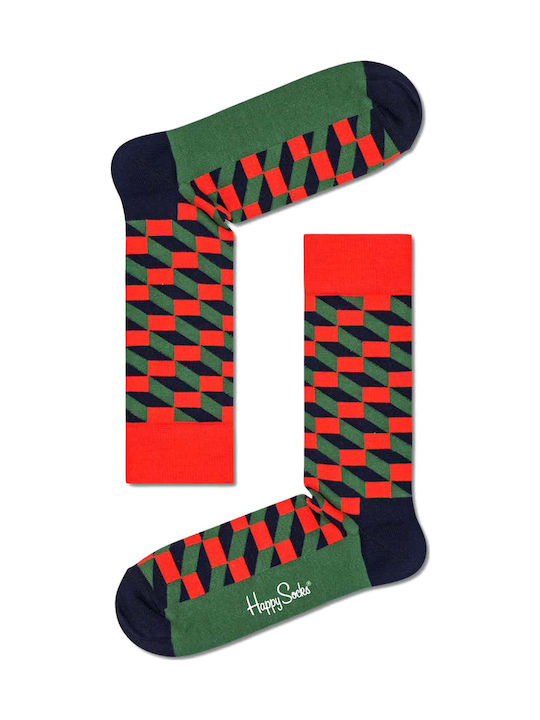 Happy Socks Filled Optic Patterned Socks Multic...