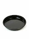 Karvounis Aluminum Round Baking Pan with Enamel Coating Black 30cm