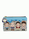 Loungefly Seinfeld Chibi City Παιδικό Πορτοφόλι με Φερμουάρ Seinfeld Chibi City Flap
