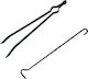 Home & Camp HCFT0836 Fireplace Tongs Black