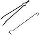 Home & Camp HCFT0836 Fireplace Tongs Black