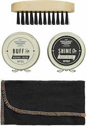 Gentlemen's Hardware Travel Shine Tin Shoe Care Set 4pcs