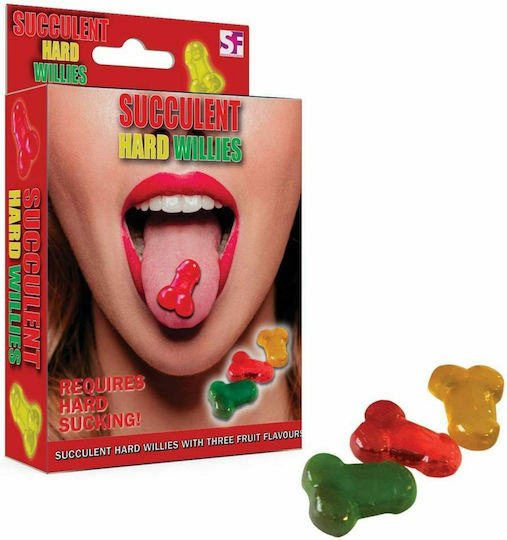 Spencer & Fleetwood Ltd Succulent Hard Willies Ερωτικό Βρώσιμο Δώρο 3 Fruit Flavors 90g 12τμχ