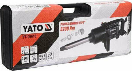 Yato YT-09615 Αερόκλειδο 1" με Μέγιστη Ροπή 326.3kgm