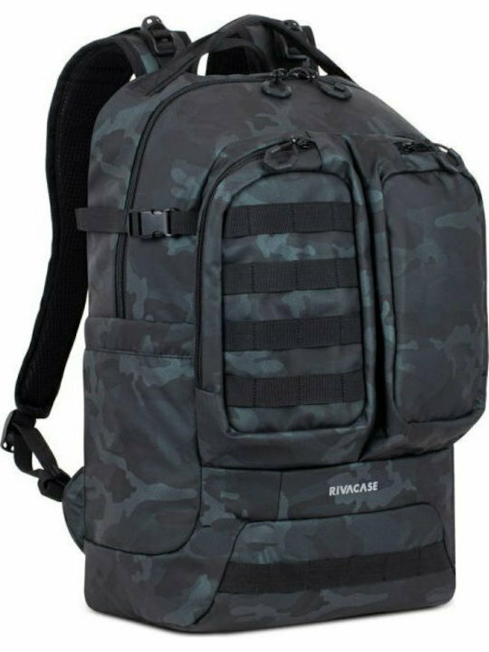 Rivacase Sherwood 7661 Αδιάβροχη Τσάντα Πλάτης για Laptop 17.3" Navy Camo