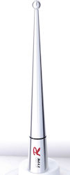 Type-R Car Antenna Roof Threaded Silver 12cm in Silver Color Type-R Car Antenna Roof Threaded Silver 12cm in Silver Color
