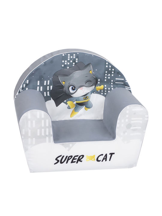 Armchair Super Cat with Armrests Gray 42x52x32cm