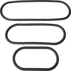 Perfect Fit Brand XPlay Gear Wrap Ring Комплект Пръстени Петел Силикон Black 3бр XP-09B