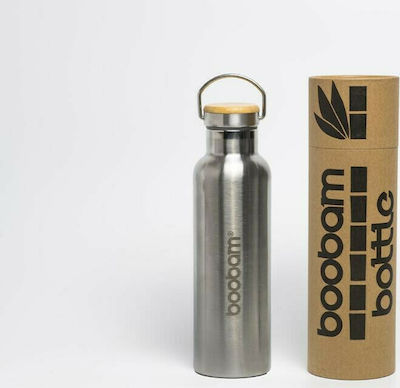 Boobam Bottle Bottle Thermos Stainless Steel Silver 1lt with Loop 32166130