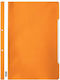 +Efo Mappe mit Feder für Papier A4 Orange 1Stück