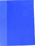 +Efo Clipboard Flexible with 20 plastic sleeves Slides for Paper A3 Blue 1pcs