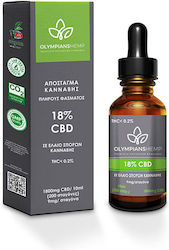 Olympian Hemp Απόσταγμα Κάνναβης Πλήρους Φάσματος 18% CBD 1800mg 10ml