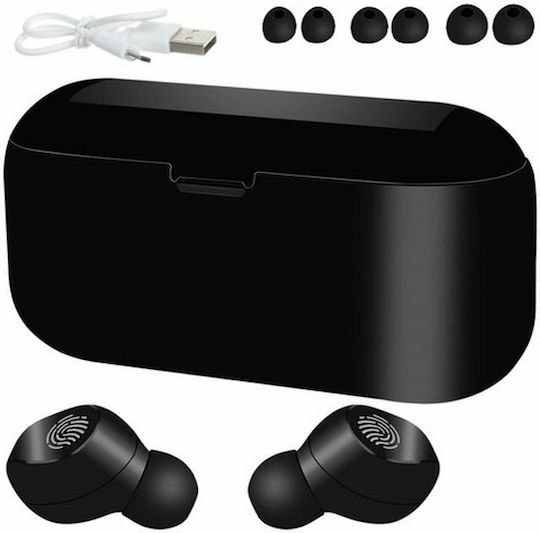 AT000335 In-Ear Bluetooth-Freisprecheinrichtung Kopfhörer mit Ladeetui Schwarz