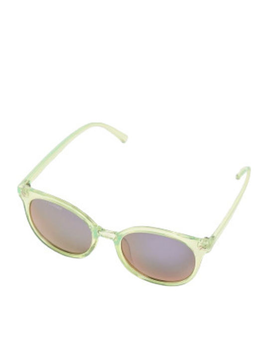 Urban Classics TB3736 Ochelari de soare cu Neon Yellow/Black Din plastic Rame și Negru Oglindă Lentilă TB3736-02596