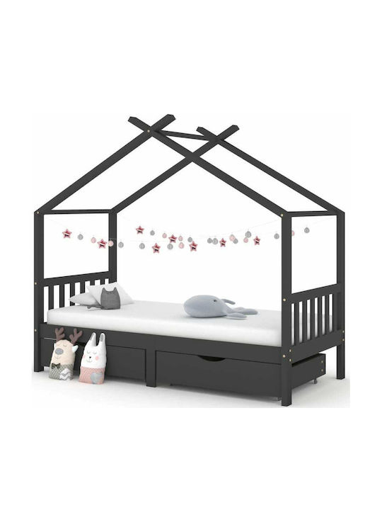 Παιδικό Κρεβάτι Τύπου Montessori Μονό για Στρώμ...