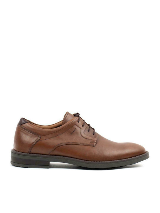 Damiani Men's Leather Casual Shoes Cognac 22-08-