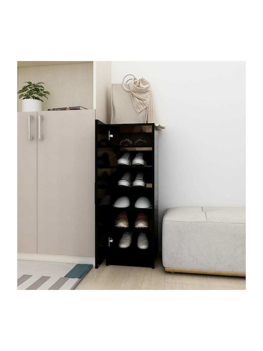 Suport pentru pantofi cu 6 Rafturi Negru L32xW3...