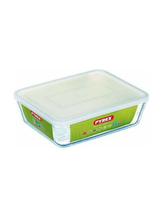 Pyrex C&F Δοχείο Φαγητού Γυάλινο Λευκό 4.2lt