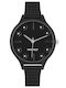 Nine West Women's Watch with Black Rubber Strap