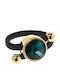 Apoxylo Green Swarovski Damen Ring mit Steinen Vergoldet