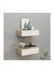 Wooden Wall Shelves - White (2 Pieces) 40x23.5x10cm