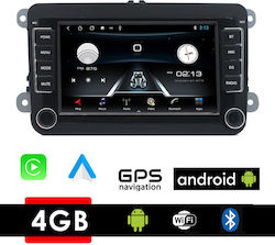 Car-Audiosystem für Seat Leon / Altea / Toledo Skoda Octavia / Hervorragend / Raumster / Fabia / Yeti Volkswagen Golf / Polo / Passat 2004-2009 (Bluetooth/USB/WiFi/GPS) mit Touchscreen 7"