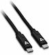 V7 V7 USB 3.2 USB Type-C Male Cable Black 2m