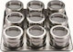 MasterPro Inox Tabletop Spice Rack with Stand Silver 9pcs