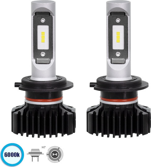 GloboStar Λάμπες Αυτοκινήτου H7 Canbus LED 6000K Ψυχρό Λευκό 9-32V 100W 2τμχ