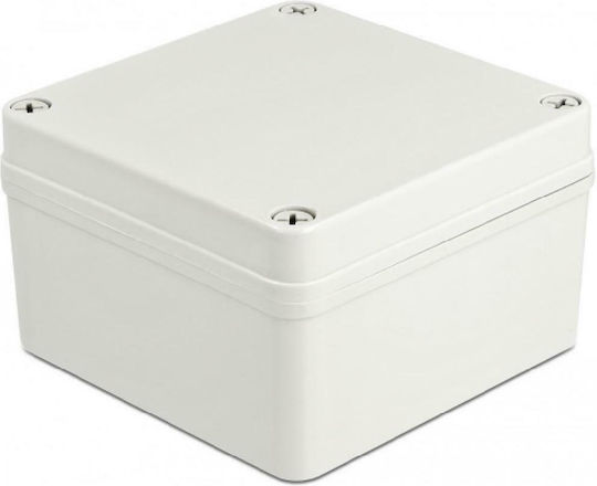 DeLock Ηλεκτρολογικό Κουτί Εξωτερικής Τοποθέτησης Στεγανό IP65 σε Γκρι Χρώμα