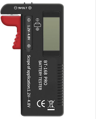 BT-168 Pro Digital Battery Tester with Battery Size Adjustment Lever