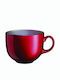 Luminarc Flashy Tasse Cappuccino Glas Rot