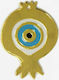 Faitakis Pack Metallic Pendant Motif for Jewelry in Shape Eye 4.5x6.5cm.
