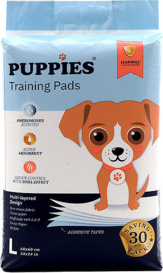 Puppies Pampers pentru câini cu adeziv 60x60cm 30buc