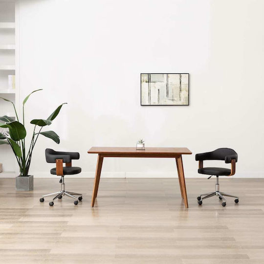 Scaune Sala de mese Black 2buc 49.5x51.5x94.5buc