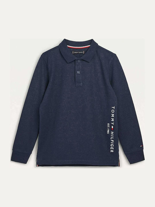 Tommy Hilfiger Kids' Polo Long Sleeve Navy Blue...