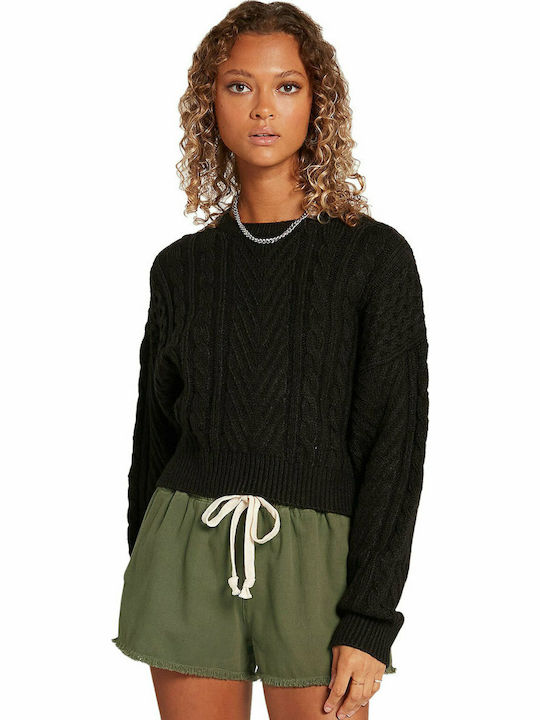 Volcom Women's Long Sleeve Sweater Black