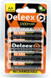 Deleex Deleex AA 3300mAh 1.2V 4бр Deleex Deleex AA 3300mAh 1.2V 4бр