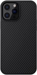 Nillkin Synthetic Fiber Carbon Coperta din spate Silicon Negru (iPhone 13 Pro)