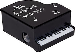 Die Spiegelburg All About Music Barrel Pencil Sharpener Black Die Spiegelburg All About Music Barrel Pencil Sharpener Black