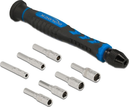 DeLock Screwdriver with 8 Interchangeable Tips